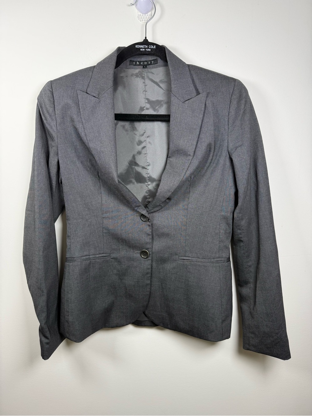 ✨ THEORY | Rory Grey Wool Blazer Size 4